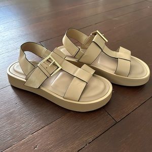 Zara, size 40, tan sandals